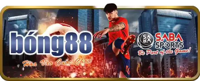 Sân vận động bóng đá với cầu thủ đang thi đấu, biểu tượng cá cược thể thao a88 casino